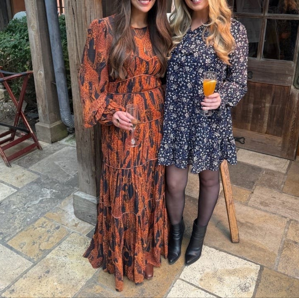 FARM Rio | $330 Giraffe Print Puff Sleeve Maxi Dress - Picture 12 of 16